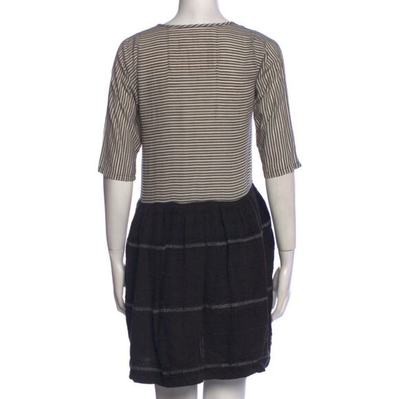 Ace & Jig Rosemary Black Cream Stiped Tiered Skirt Mini Dress XS - Picture 4 of 7